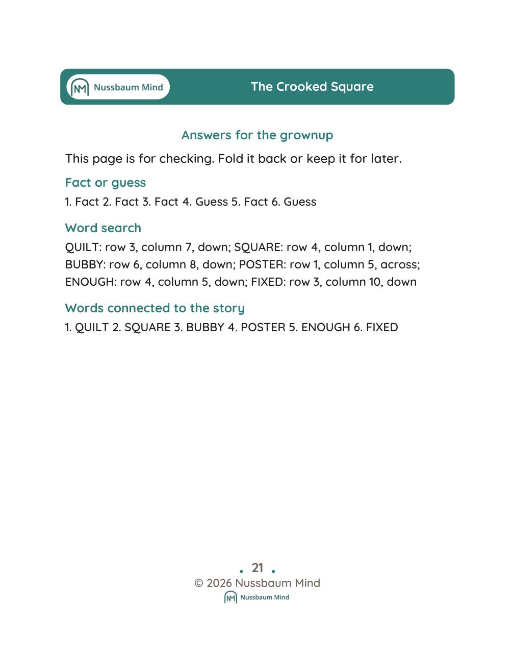 The Crooked Square complete book page 22