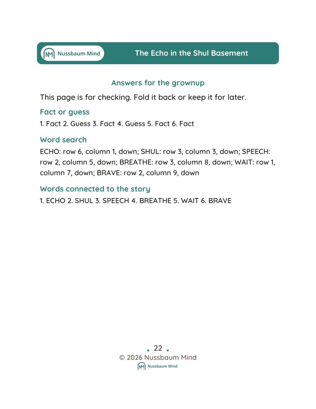 The Echo in the Shul Basement complete book page 23