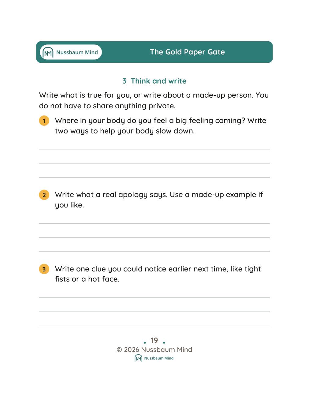 The Gold Paper Gate complete book page 20