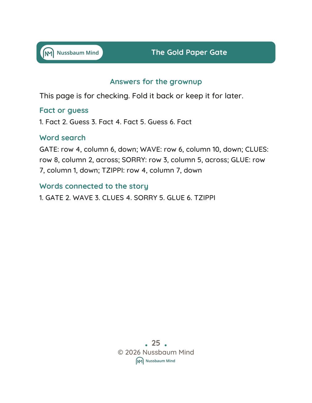 The Gold Paper Gate complete book page 26