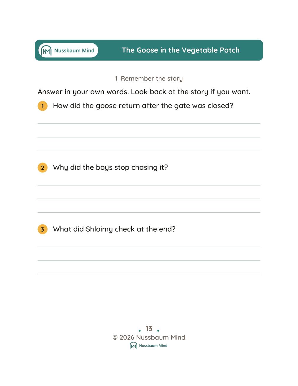The Goose in the Vegetable Patch complete book page 14