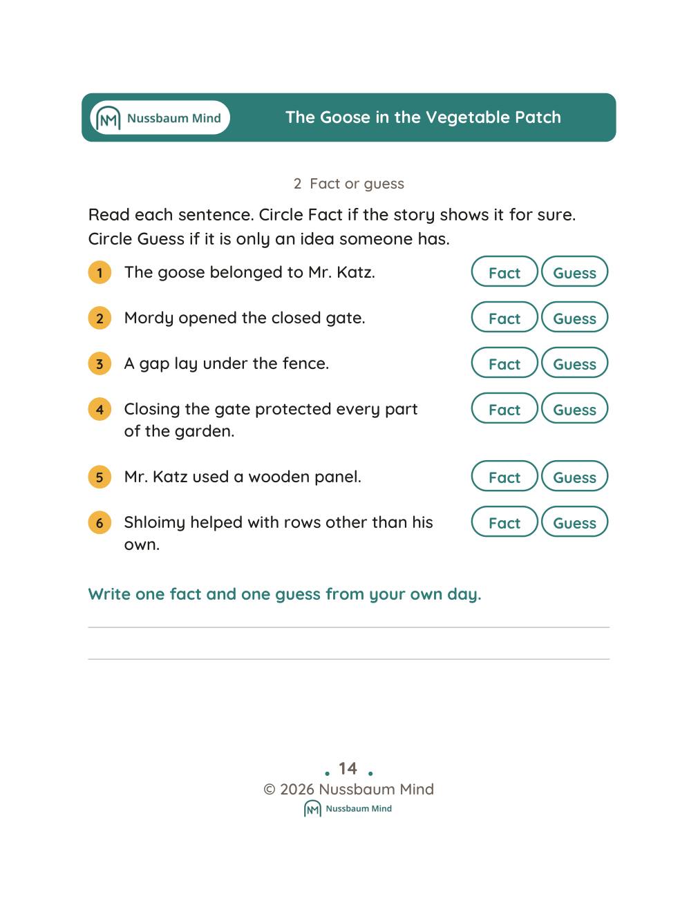 The Goose in the Vegetable Patch complete book page 15