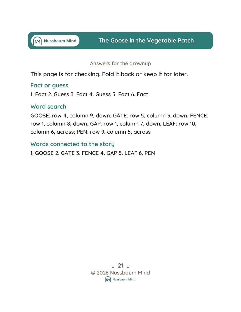 The Goose in the Vegetable Patch complete book page 22