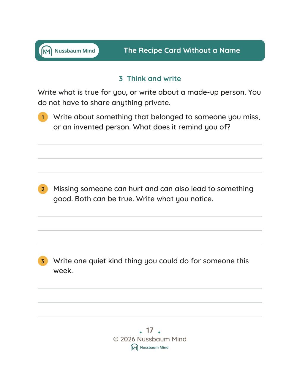 The Recipe Card Without a Name complete book page 18